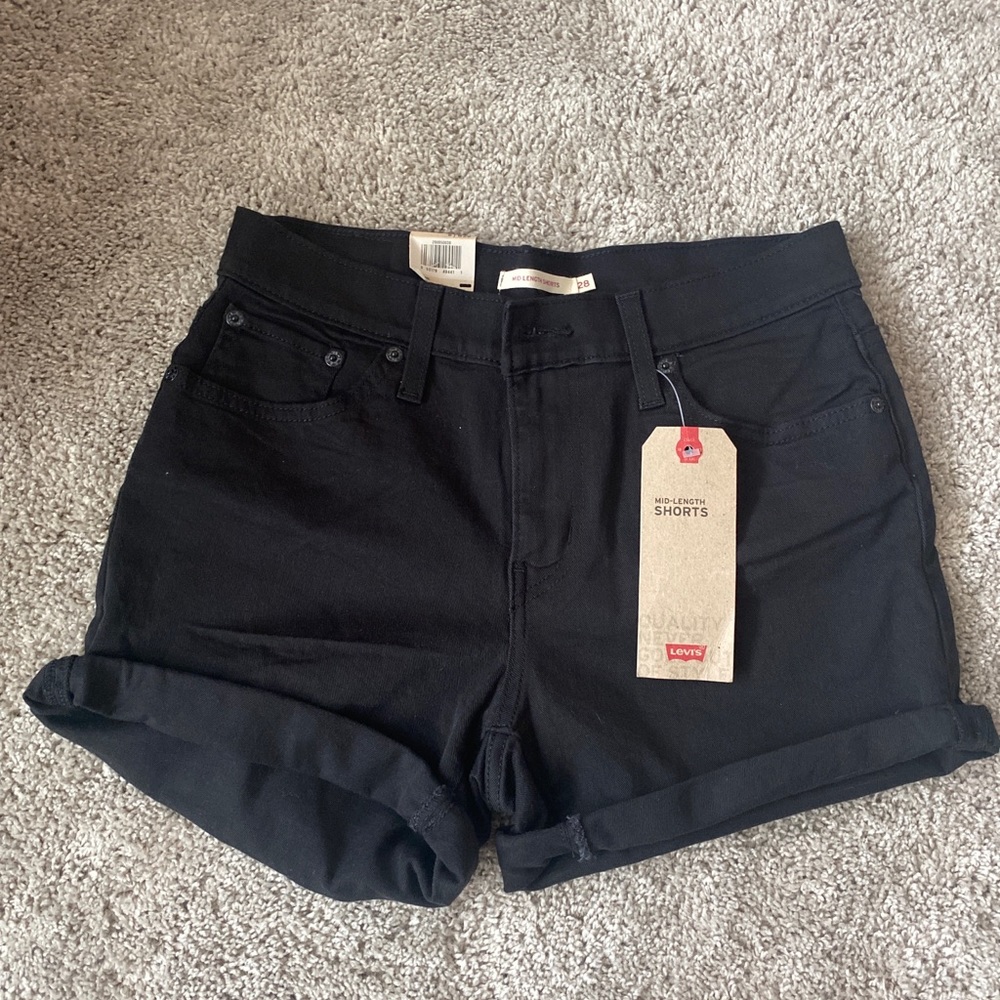 Levi’s Black Denim Shorts